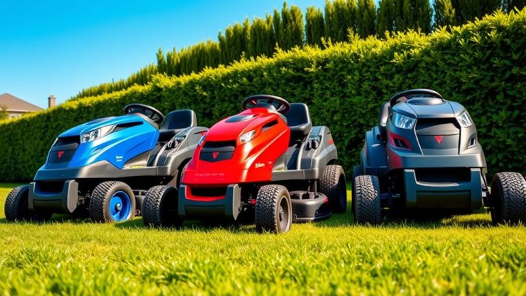 top electric lawn mowers