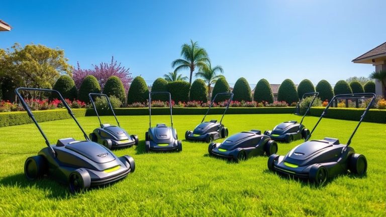 top electric lawn mowers