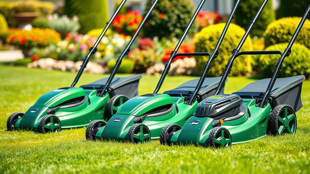 top electric start mowers