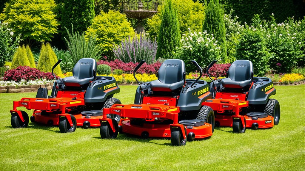 top electric zero turn mowers