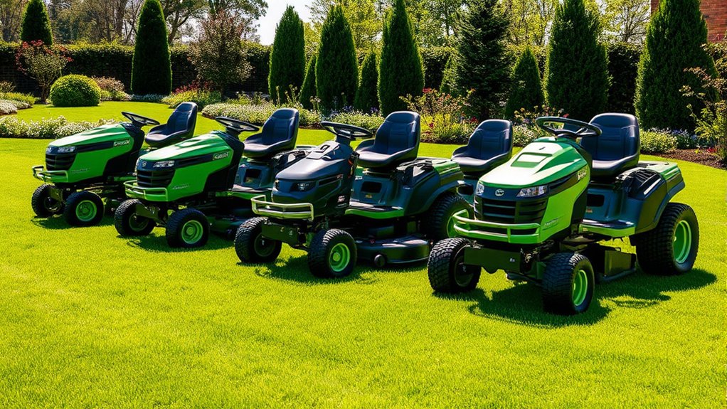 top five lawn mowers