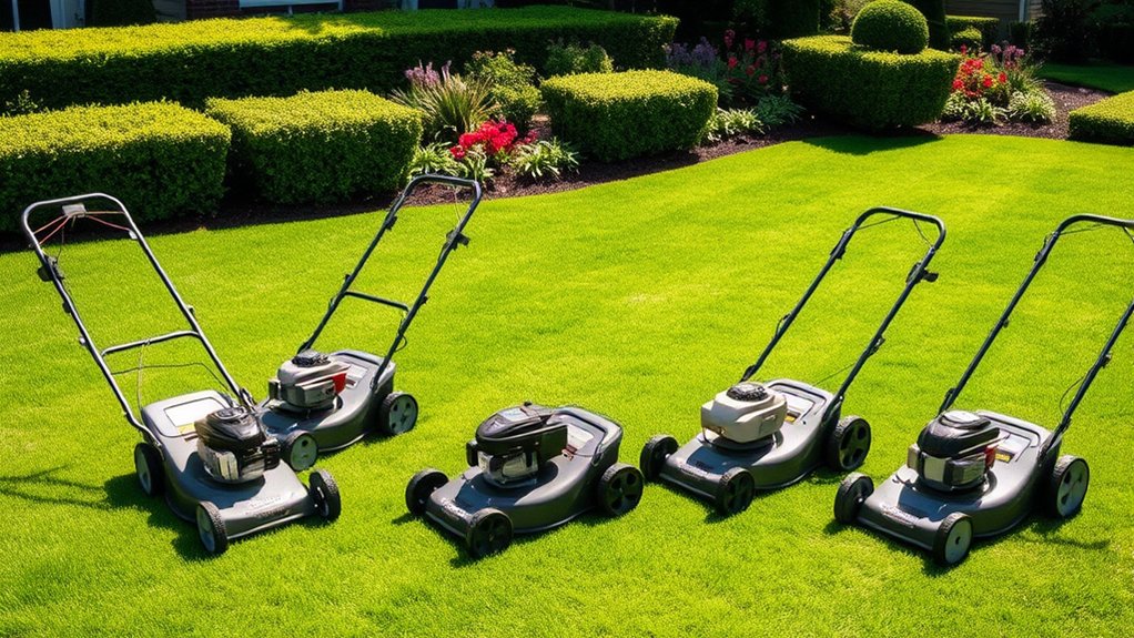 top gas powered lawn mowers