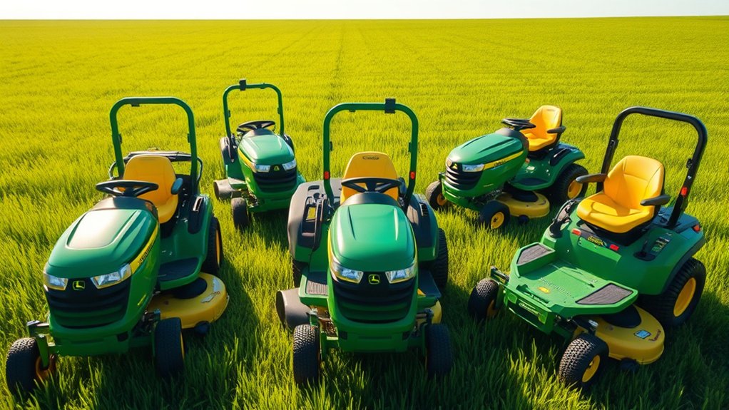 top john deere mowers