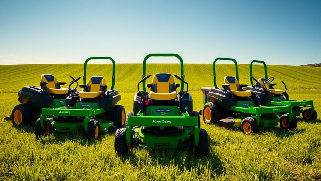 top john deere mowers