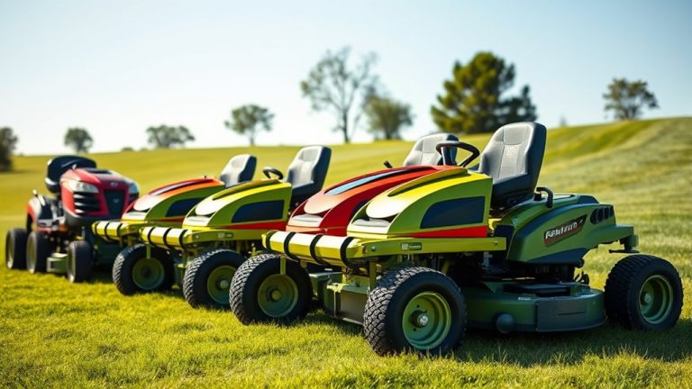 top mulching riding mowers