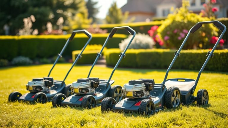 top push lawn mowers