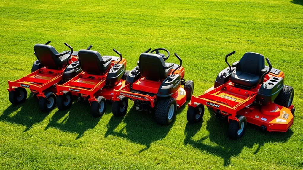 top rear discharge mowers