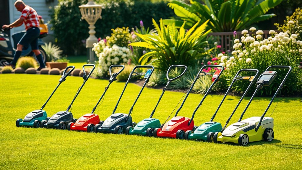 top small electric mowers