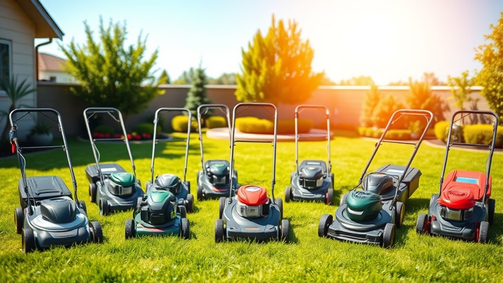 top small lawn mowers