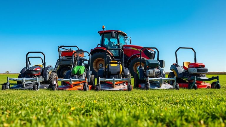 top tractor finish mowers