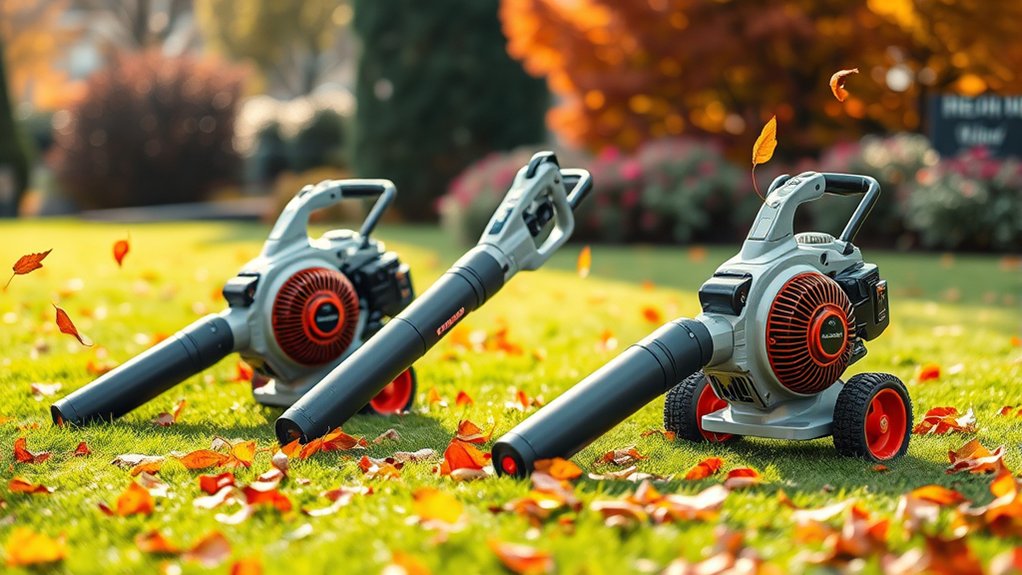 top walk behind leaf blowers