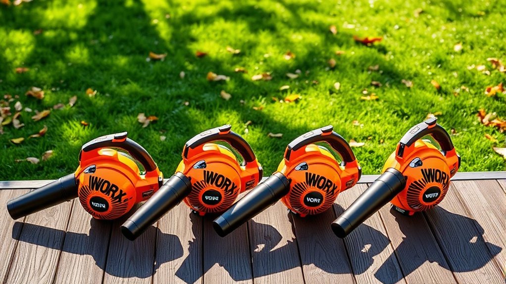 top worx leaf blowers