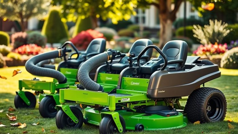 top zero turn leaf vacuums