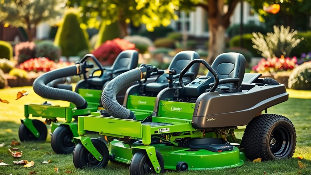 top zero turn leaf vacuums
