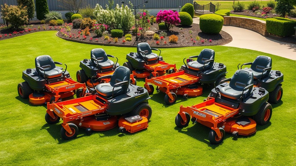 top zero turn mower options