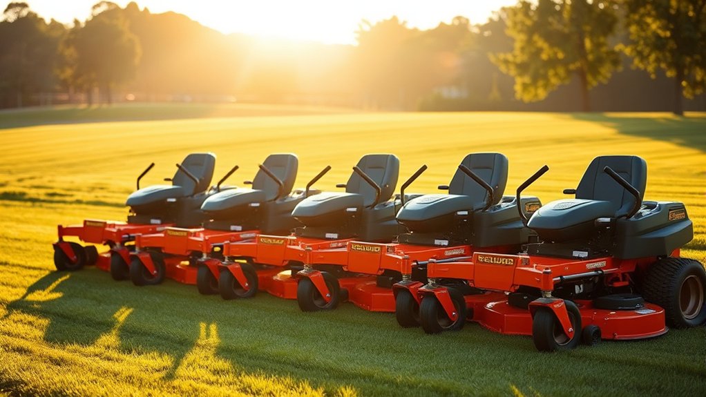 top zero turn mowers
