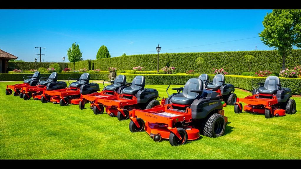 top zero turn mowers