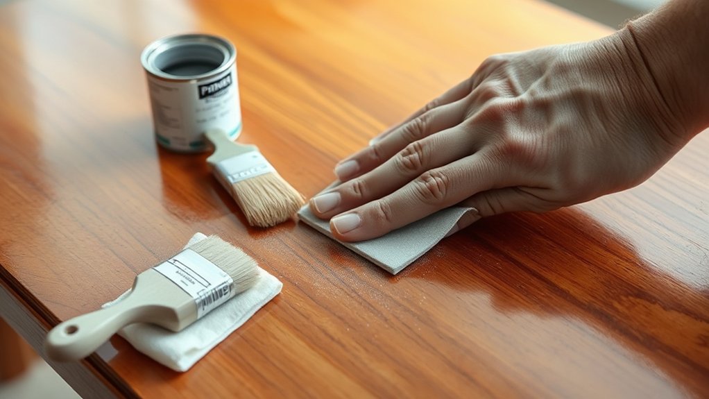 varnished wood painting guide