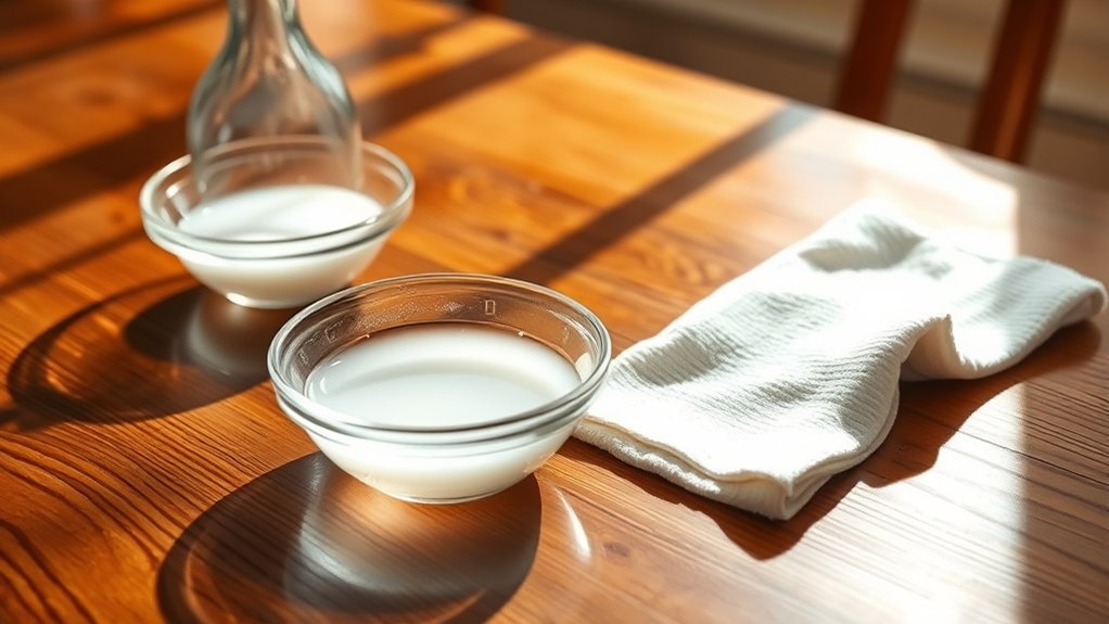 vinegar cleans wood naturally