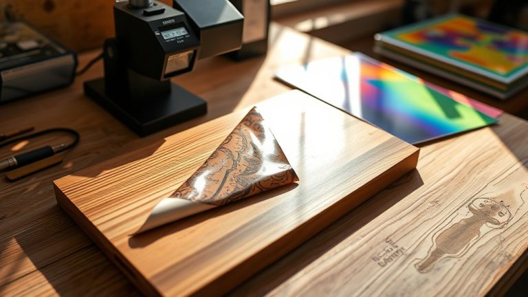 vinyl application on wood