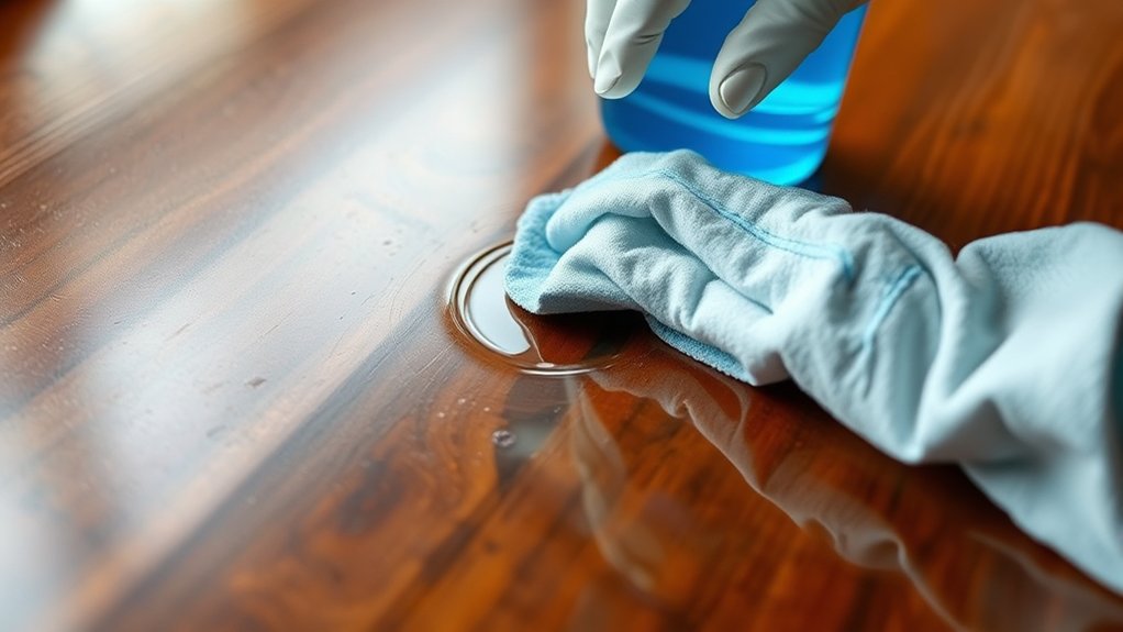 windex can damage wood