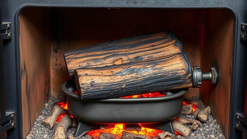 wood burns hotter damages