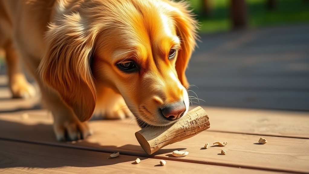 wood consumption risks for dogs