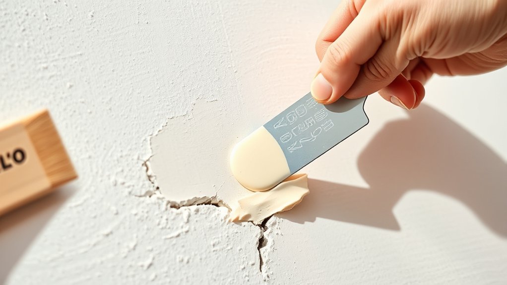 wood filler on drywall