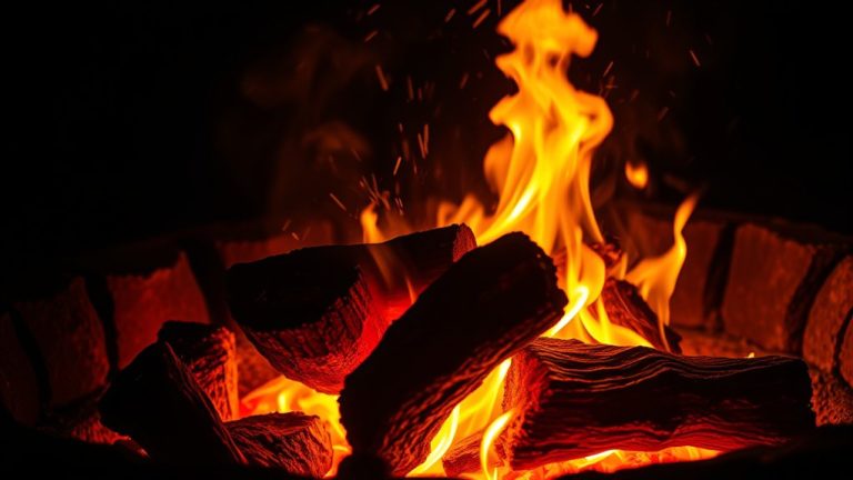 wood fire temperature limits