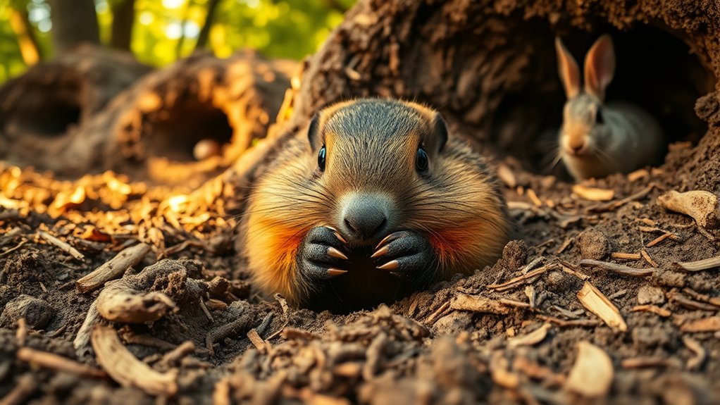 woodchucks excel in burrowing