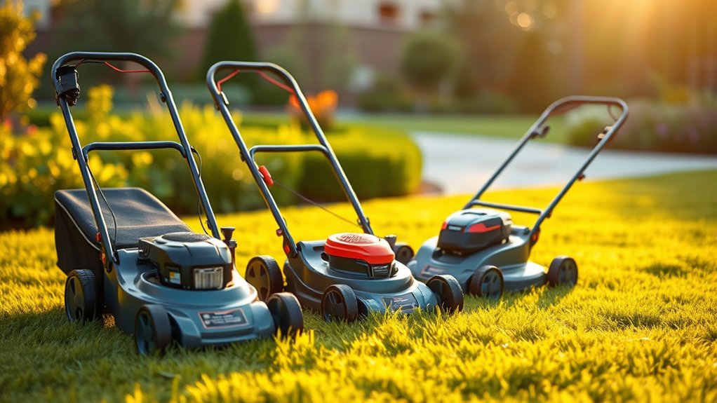 mower features for lawn care