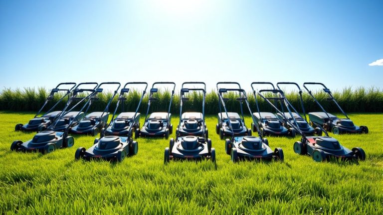 top cutting push mowers