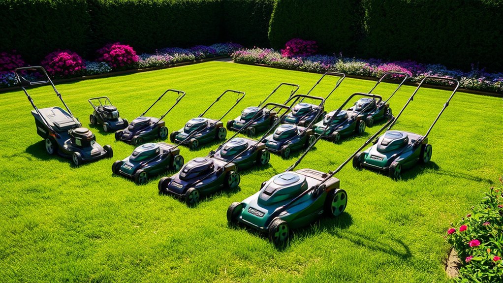 top electric lawn mowers