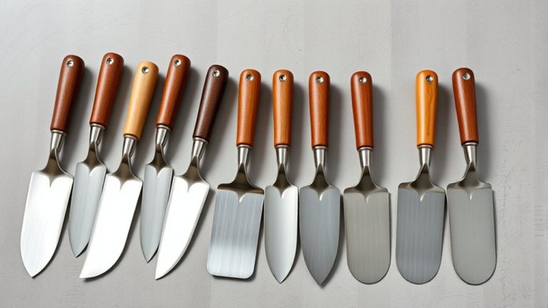 top feather finish trowels