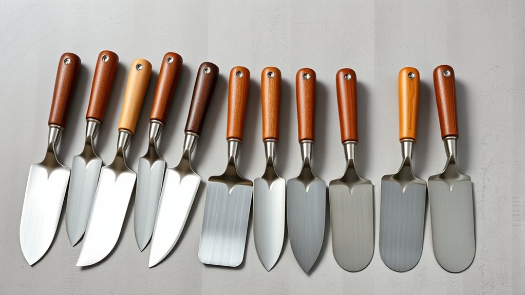 top feather finish trowels