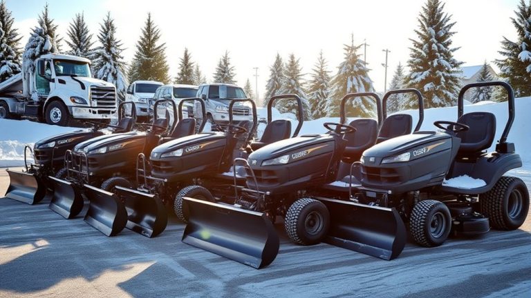top lawn mowers snow plows
