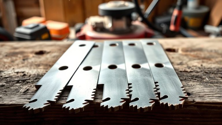 top mower blade sharpening blades
