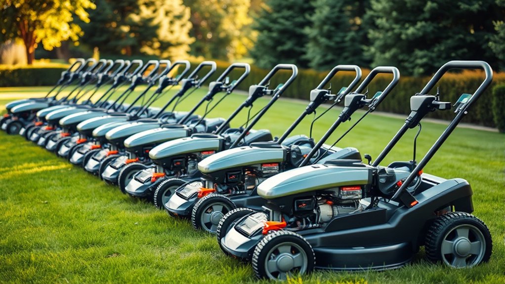 top propelled lawn mowers
